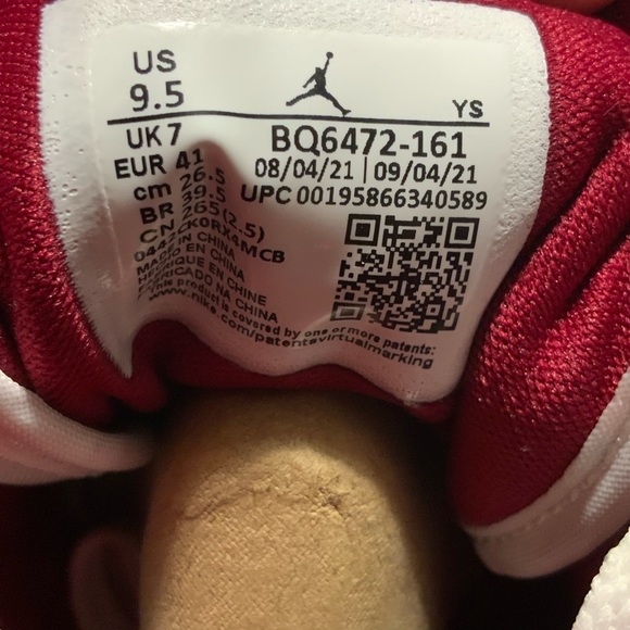Jordan 1 Mid Reverse Chicago BQ6472-161 US Women's Sz 9.5/Men's Sz 8 New✅ - Picture 12 of 12
